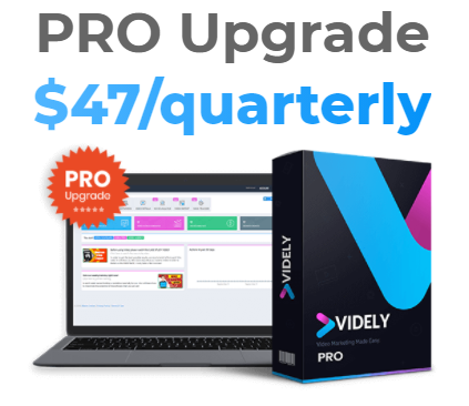 Videly Upsell 1: Videly Pro Price